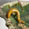 Majolica-Style Leaf and Botanical Motif Plates - 11