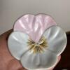 Trio of Floral Petal-Shaped Ceramic Trinket Dishes - 3
