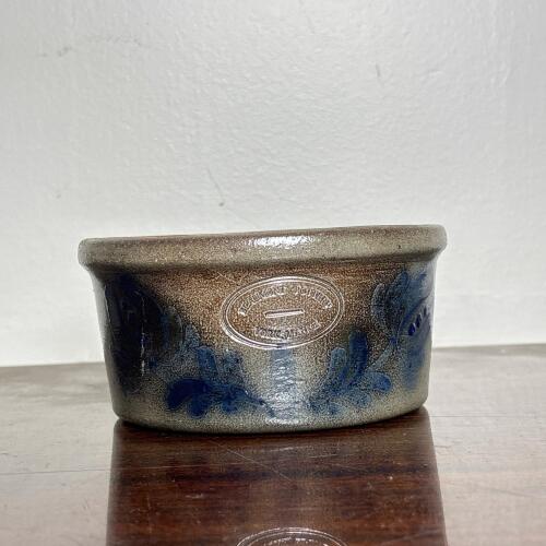 Beaumont Pottery Stoneware Crock with Flower Motif