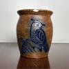 Stoneware Vase with Bird Motif