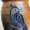 Stoneware Vase with Bird Motif - 2