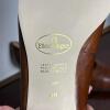 Etienne Aigner Brown Leather Low Heel Pumps - 3