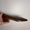 Etienne Aigner Brown Leather Low Heel Pumps - 5