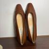 Etienne Aigner Brown Leather Low Heel Pumps - 6