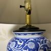 Pair of Blue and White Ceramic Table Lamps - 5