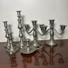 Pewter Candlesticks and Candelabras
