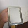 Pair of Silver-Tone Rectangular Tabletop Picture Frames - 2