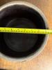 Stoneware Crock with Brown Interior Glaze - 6