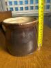 Stoneware Pottery Pitcher with Handle and Spout - 8