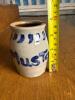 Small Handmade Stoneware Mustard Pot - 7