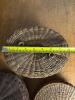 Three Handmade Woven Baskets with Lids - 6