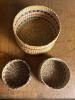 Woven Lidded Baskets in Folk Art Style - 2