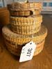 Woven Lidded Baskets in Folk Art Style - 7