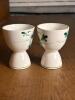 Pair of Hand-Painted Double Egg Cups in Folk Art Style - 3