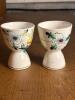 Pair of Hand-Painted Double Egg Cups in Folk Art Style - 4
