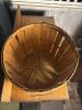 Wood Slat Basket with Metal Handles - 5