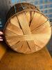 Wood Slat Basket with Metal Handles - 6