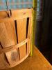 Wood Slat Basket with Metal Handles - 8