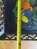 Hand Painted Folk Art Fruit Motif Wooden Tray - 4