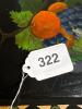 Hand Painted Folk Art Fruit Motif Wooden Tray - 8