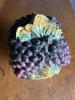 Italian Majolica Ceramic Grape Basket - 4