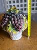 Italian Majolica Ceramic Grape Basket - 6