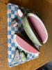 Folk Art Painted Wooden Fruit Sculpture