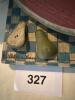 Folk Art Painted Wooden Fruit Sculpture - 7