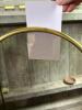Brass and Glass Fireplace Screen with Filigree Panel - 5