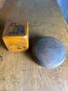 Wooden Animal-Illustrated Block and Round Wood Trinket Box
