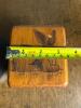 Wooden Animal-Illustrated Block and Round Wood Trinket Box - 8