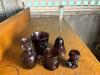 Five Assorted Victorian-Style Amethyst Glassware