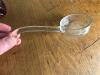Pressed Glass Candy Dish, Ladle, and Ruby Glass Salt Cellar - 2