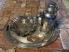 Silverplate Serving Tray, Decorative Bowl, Cocktail Shaker, Lid
