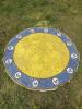 61" Boston Color Collection Round Rooster Tablecloth