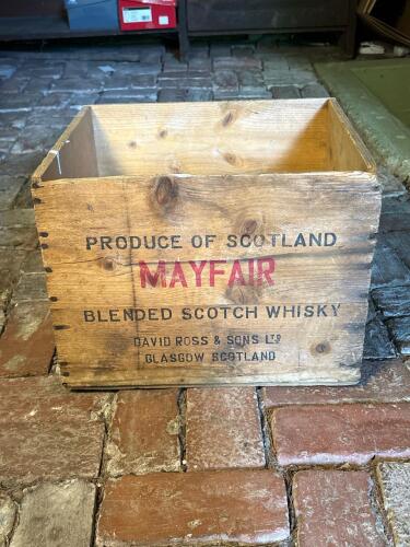 Mayfair Blended Scotch Whisky Wooden Crate