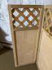 Wood Folding Divider With Lattice-Style Panels - 2
