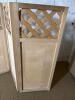 Wood Folding Divider With Lattice-Style Panels - 4