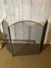 Brass Folding Fireplace Screen