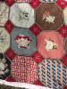 Needlepoint Wool Panel With Geometric and Floral Motifs - 3