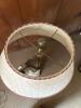 Figural Porcelain Table Lamp With Woven Shade - 4