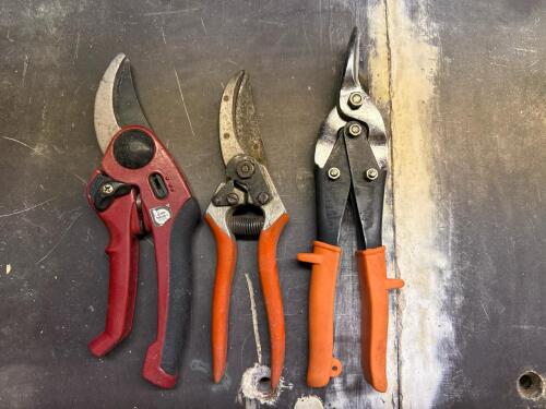 Pruning Shears and Aviation Snips Assortment