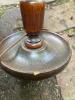 Pair of Barley Twist Table Lamps with Wicker Shades - 26