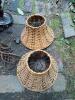 Pair of Barley Twist Table Lamps with Wicker Shades - 29