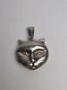 Sterling Silver Cat Face Locket Pendant