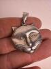 Sterling Silver Cat Face Locket Pendant - 2