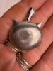 Sterling Silver Cat Face Locket Pendant - 3