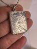 Sterling Silver Art Nouveau-Style Stamp Holders on Necklaces - 2