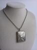 Sterling Silver Art Nouveau-Style Stamp Holders on Necklaces - 9
