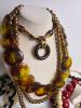 Costume Jewelry Necklaces and Earrings, Tortoiseshell-Style - 7